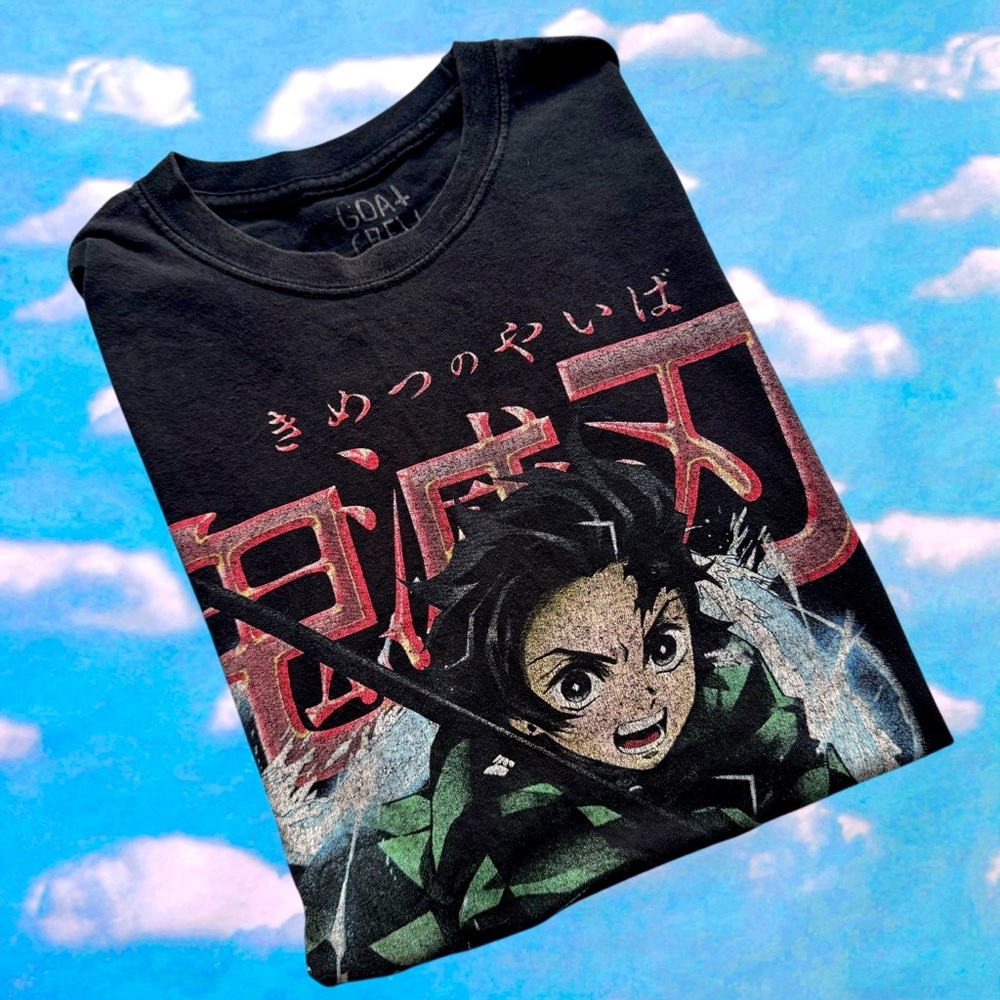 Kids Black Graphic T-Shirt